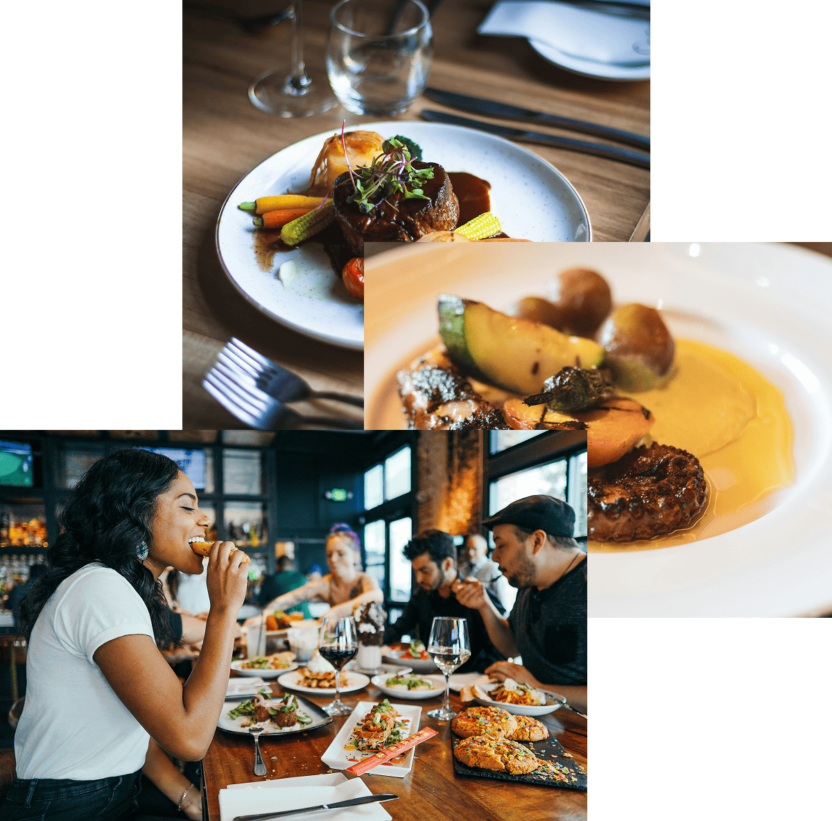 Woman enjoying food, meals in storage container, and food bowls on a table